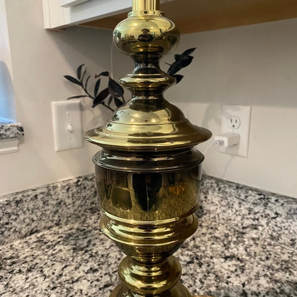 Vintage Westwood Hollywood Regency Solid Brass Table Lamp
